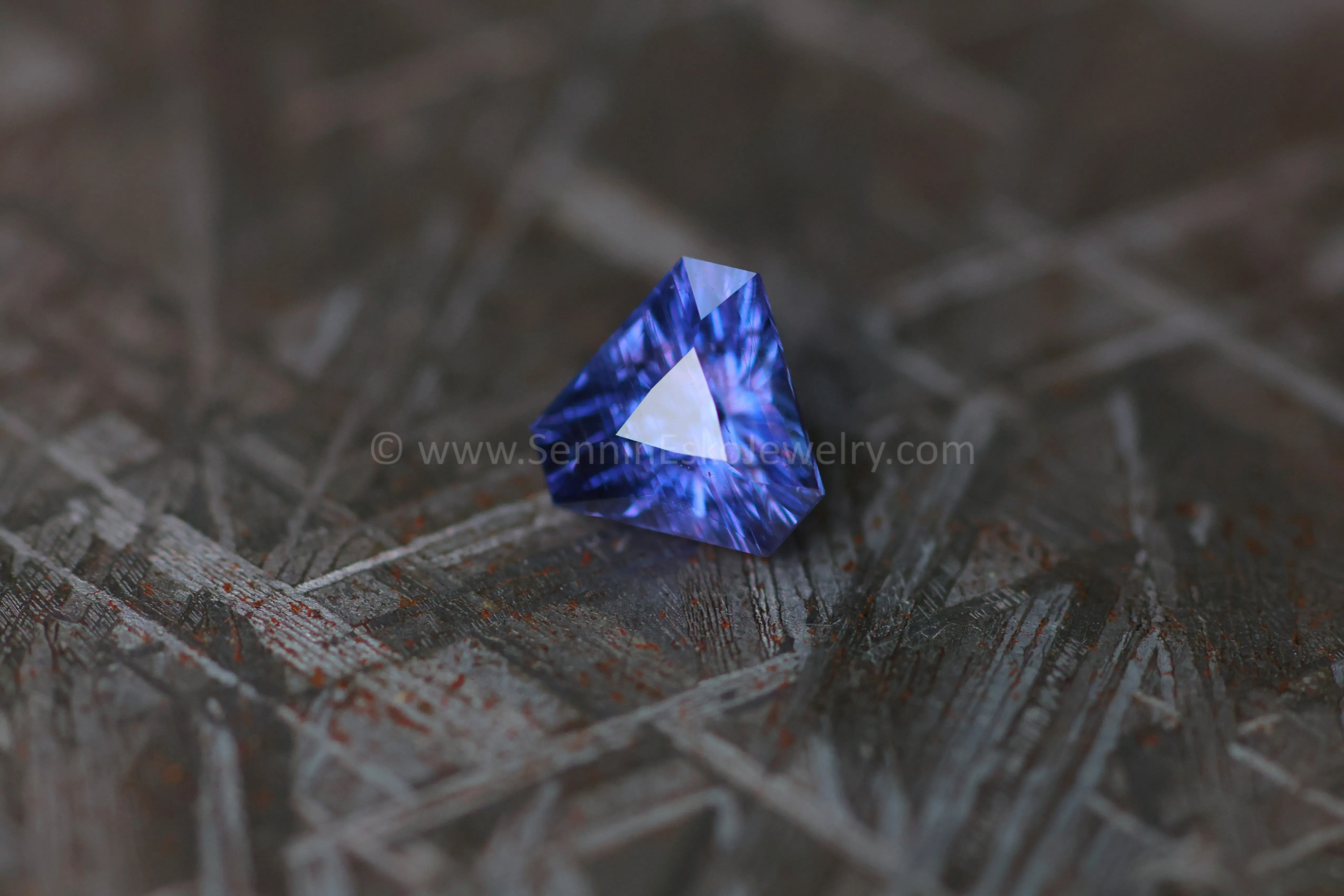 1.43 Carat Color Changing Purple Umba Sapphire Triangle - 7.5x6.5mm