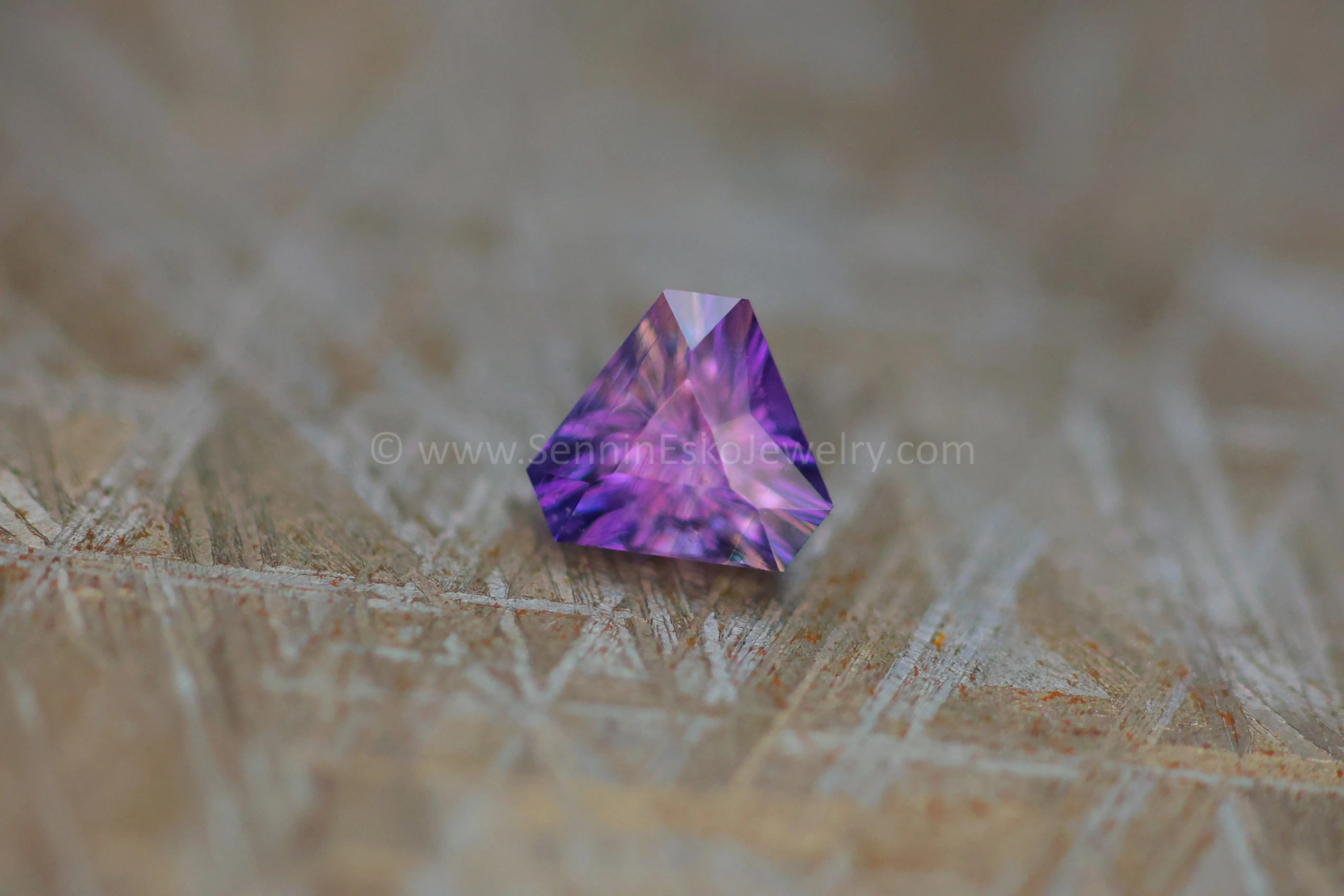 1.43 Carat Color Changing Purple Umba Sapphire Triangle - 7.5x6.5mm