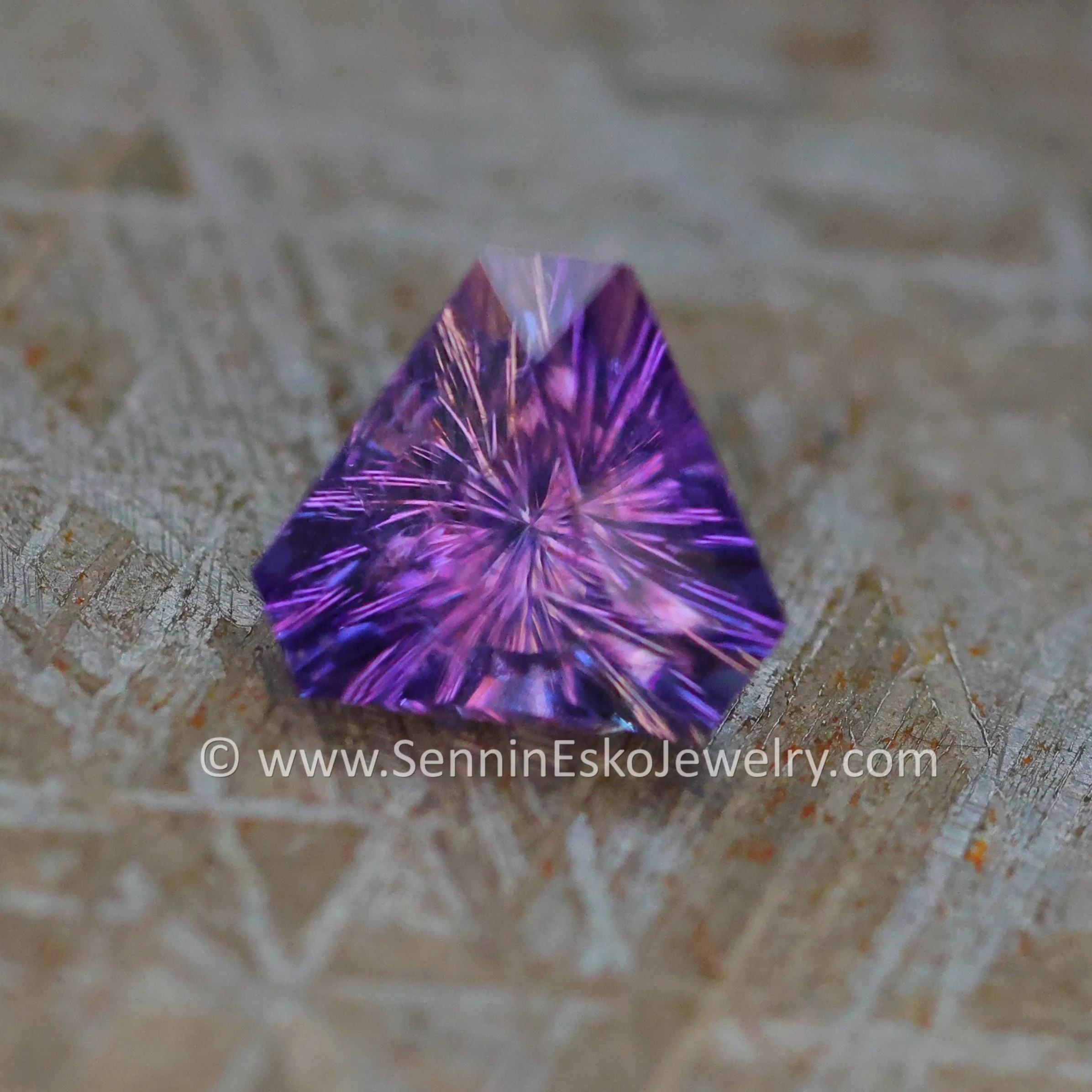 1.43 Carat Color Changing Purple Umba Sapphire Triangle - 7.5x6.5mm