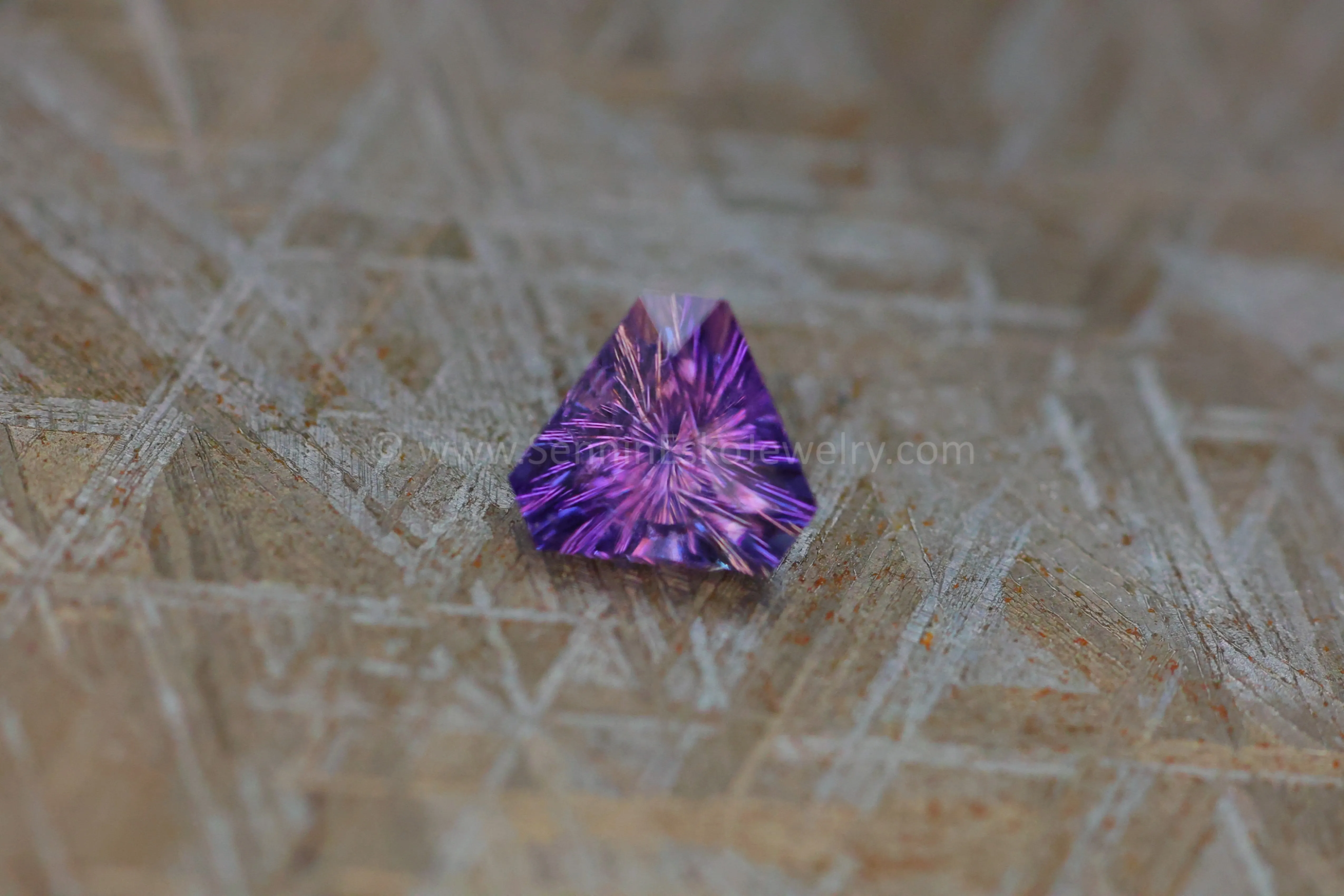 1.43 Carat Color Changing Purple Umba Sapphire Triangle - 7.5x6.5mm
