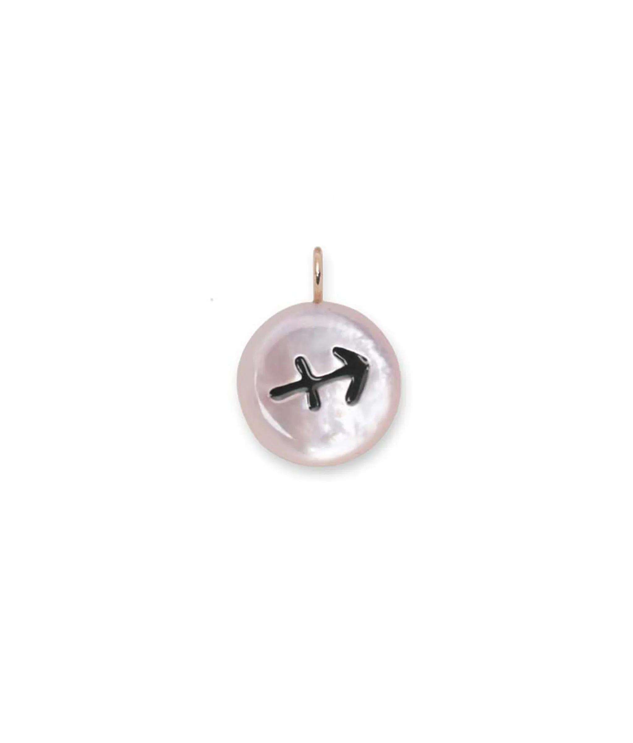 14k Gold Star Sign Charm in Sagittarius