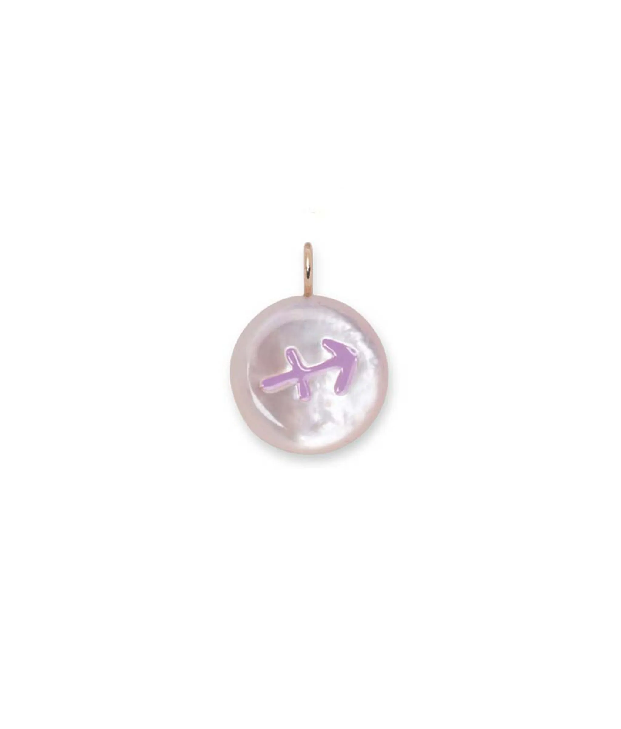 14k Gold Star Sign Charm in Sagittarius