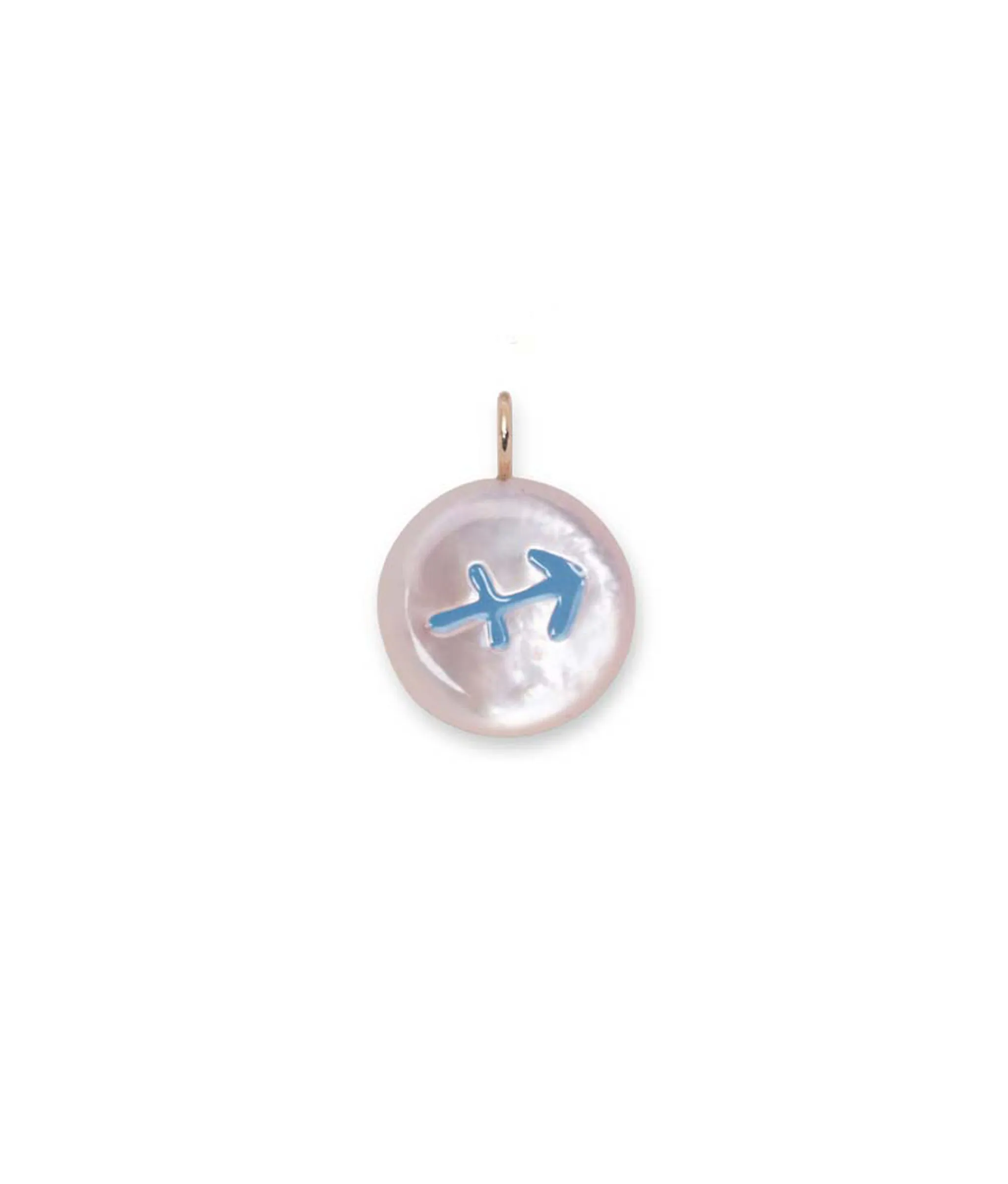 14k Gold Star Sign Charm in Sagittarius