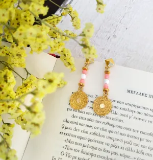 22k Gold Sun Earrings