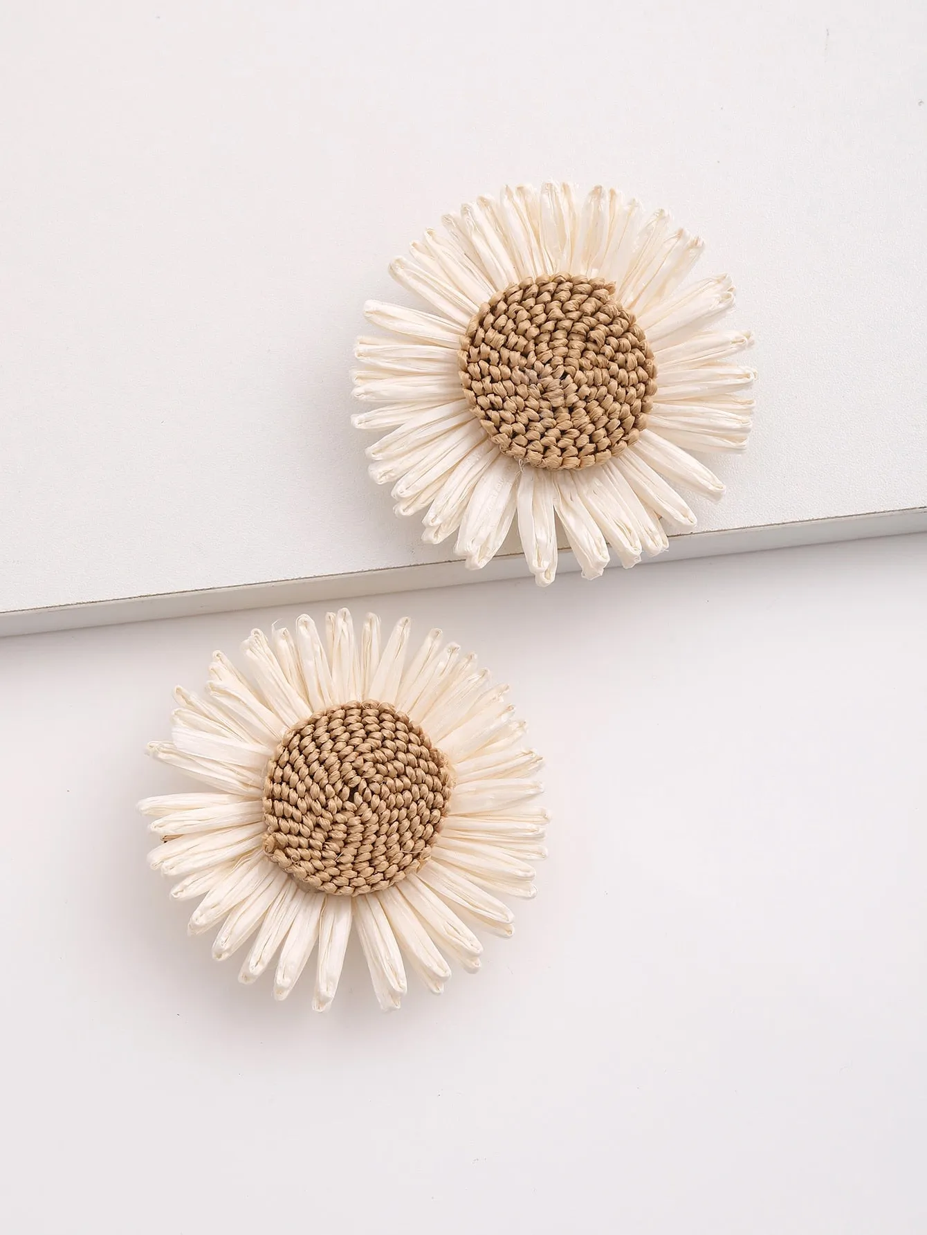 2pcs Boho Flower Decor Alligator Hair Clip for Women Barrette Styling Hair
