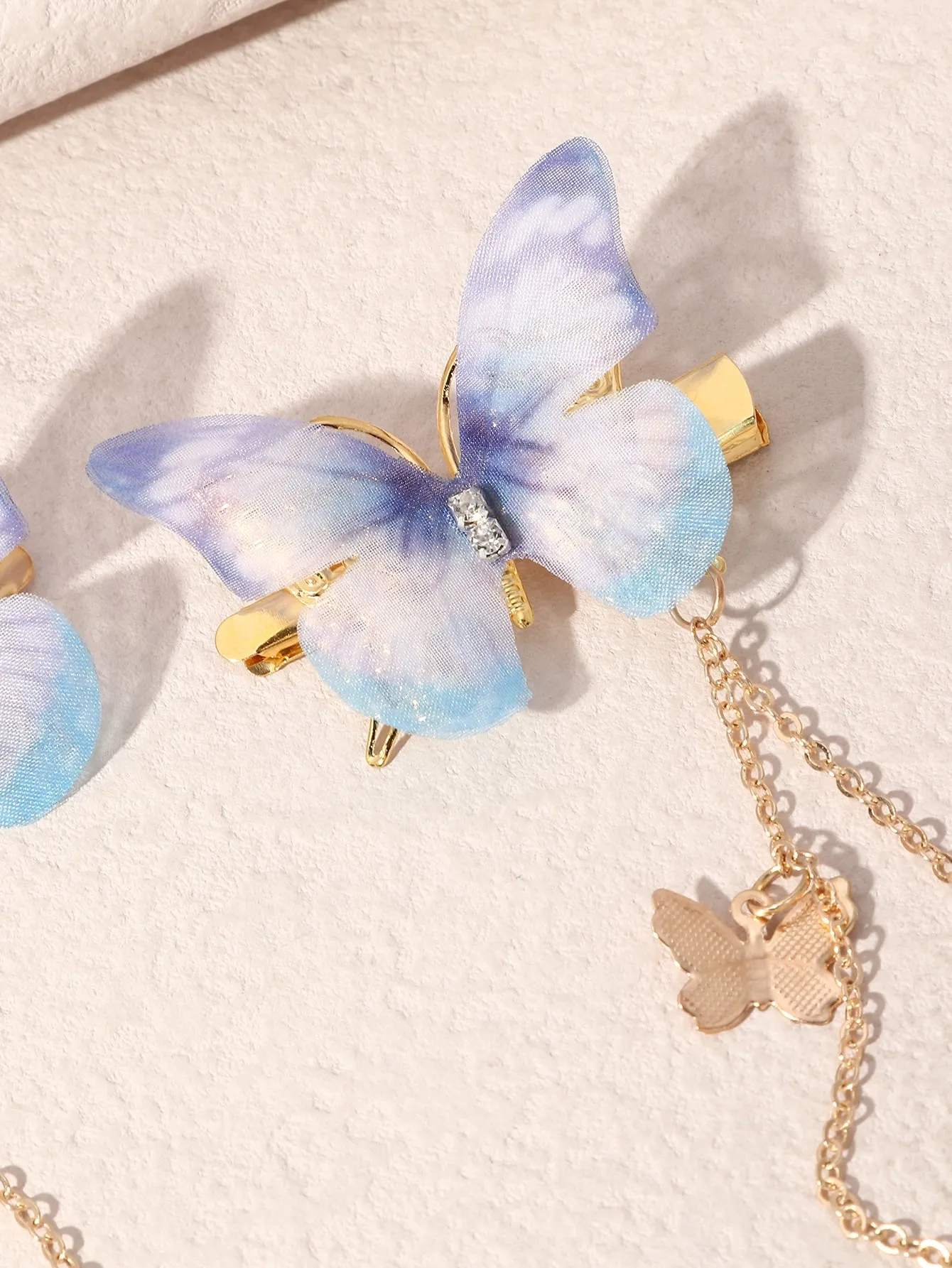 2pcs Butterfly Decor Hair Clip For Everyday Styling for Women Barrette Styling