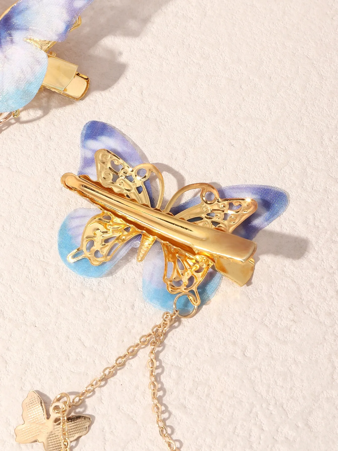 2pcs Butterfly Decor Hair Clip For Everyday Styling for Women Barrette Styling