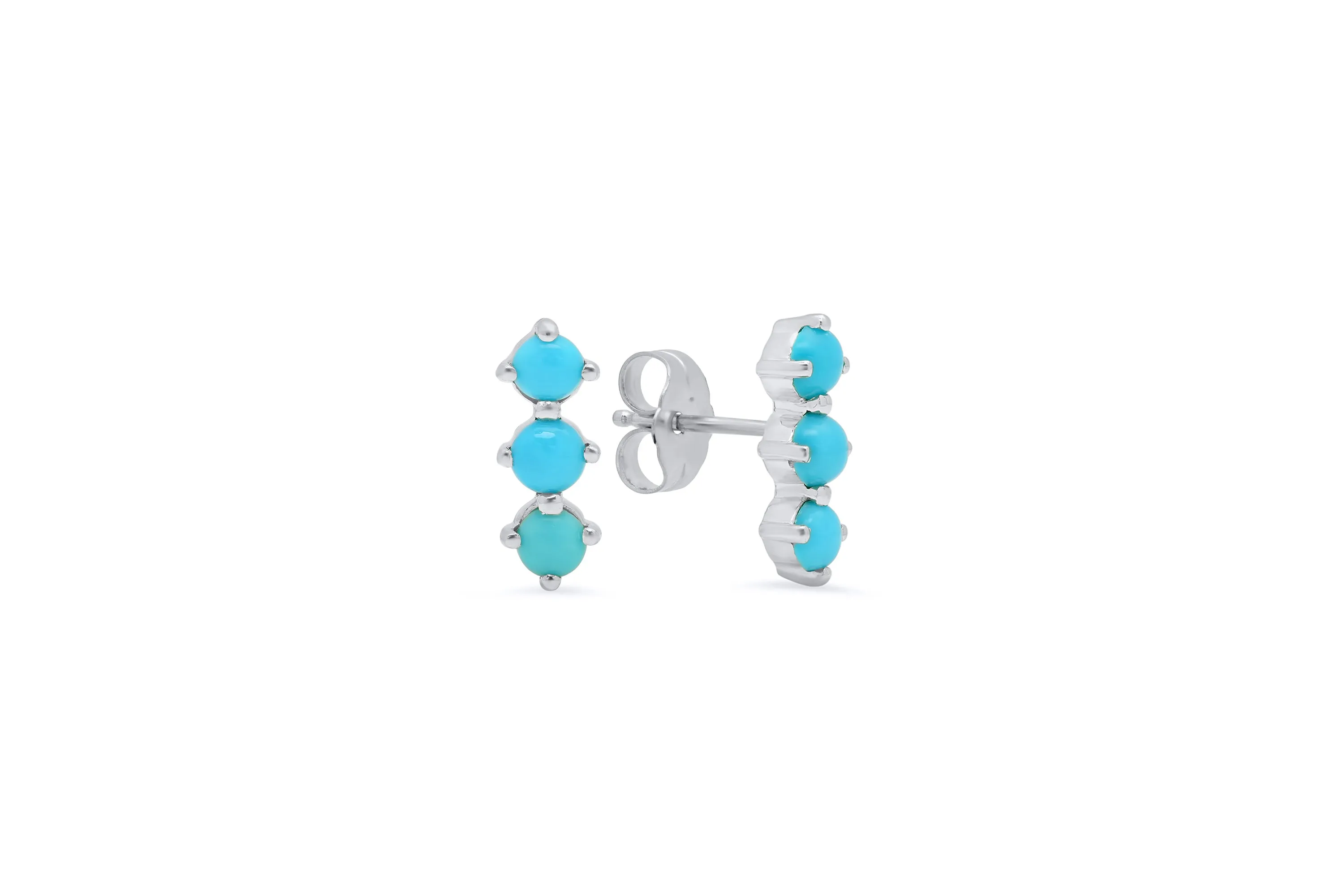 3 Turquoise Stud Earrings
