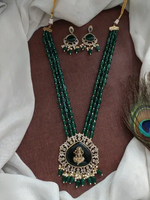 Adorable Center Divine Pendant Victorian Mala Set