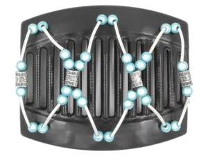 African Butterfly Thick Hair Comb - Beada Tube Black 18