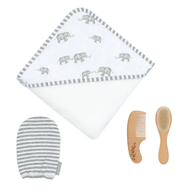 Baby Bath Gift Set - Watercolour Elephant