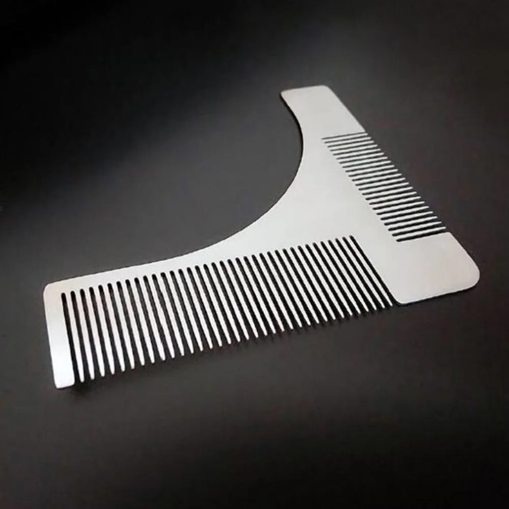 Beard Styling  Grooming Tool - Beard Brush - Stainless Steel