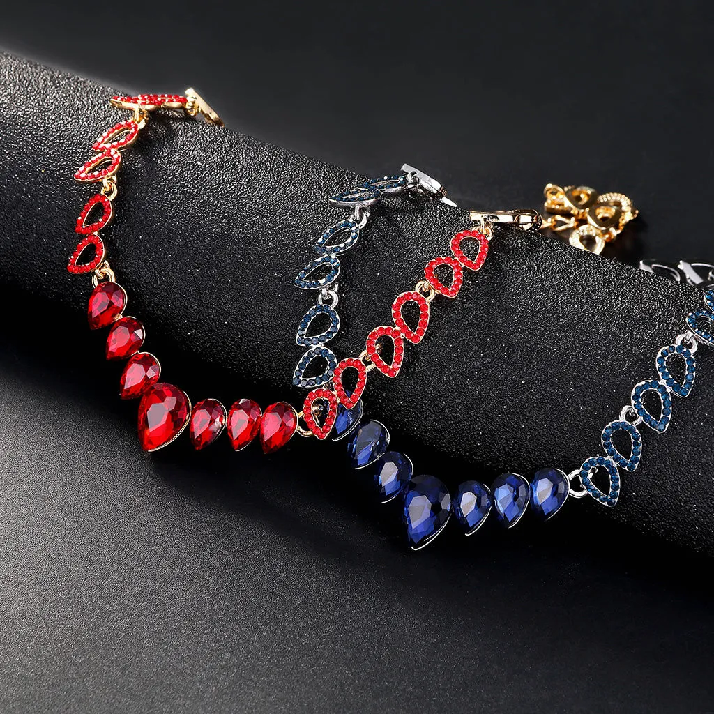Blue High Quality Party Necklace set