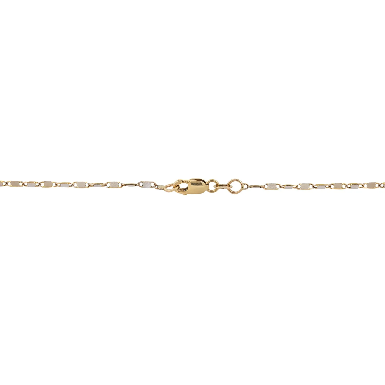 Blue Sapphire Slice Necklace