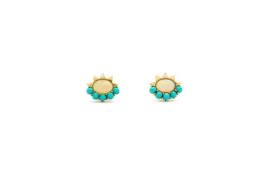 Blue Sun Earrings