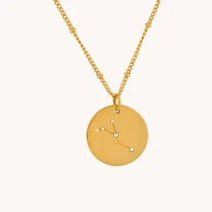 Cancer Gold Zodiac Necklace