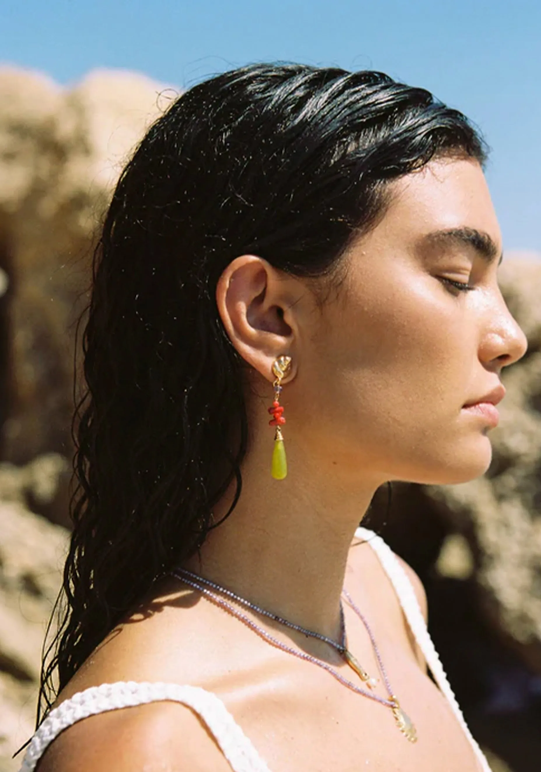 Caracola Earrings_Gold