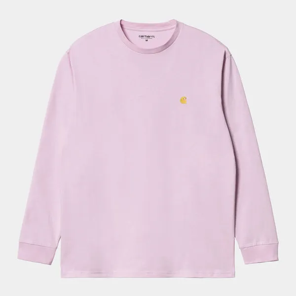 Carhartt WIP LS Chase T-Shirt - Pale Quartz