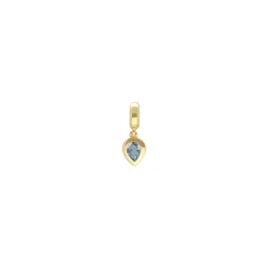 Charm's Collection Achievement Ague-Marine "Pierre de la sérénité" Argent 925 Plaqué Or Jaune