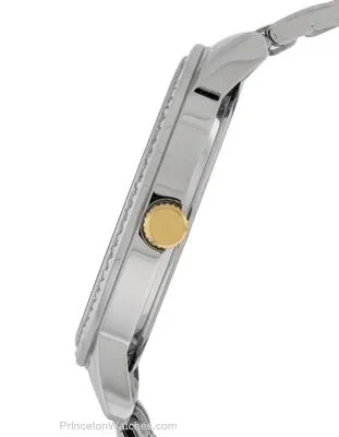 Citizen Quartz Mens Swarovski Crystal Dress- Two Tone - Black Dial