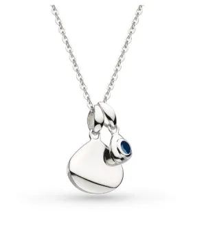Coast September Birthstone Synthetic Sapphire Tag Necklace