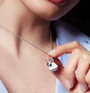 Coast September Birthstone Synthetic Sapphire Tag Necklace