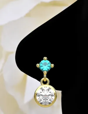 Dangling Nose Piercing – Gold Dangle Nose Ring Jewelry for Women