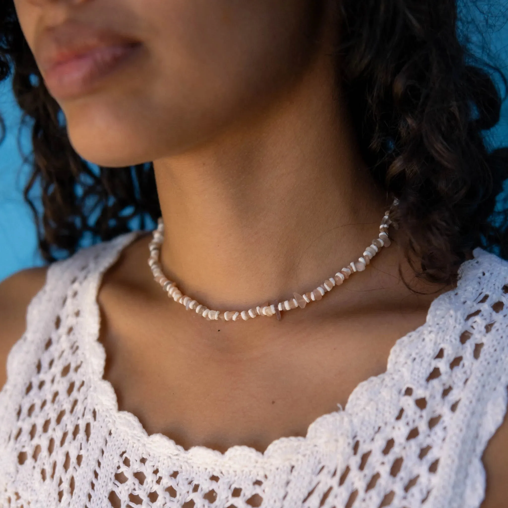 Dunes Stone Bead Necklace