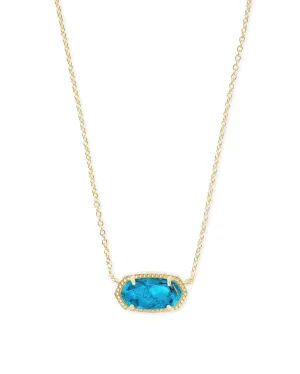 Elisa Gold Necklace Turquoise