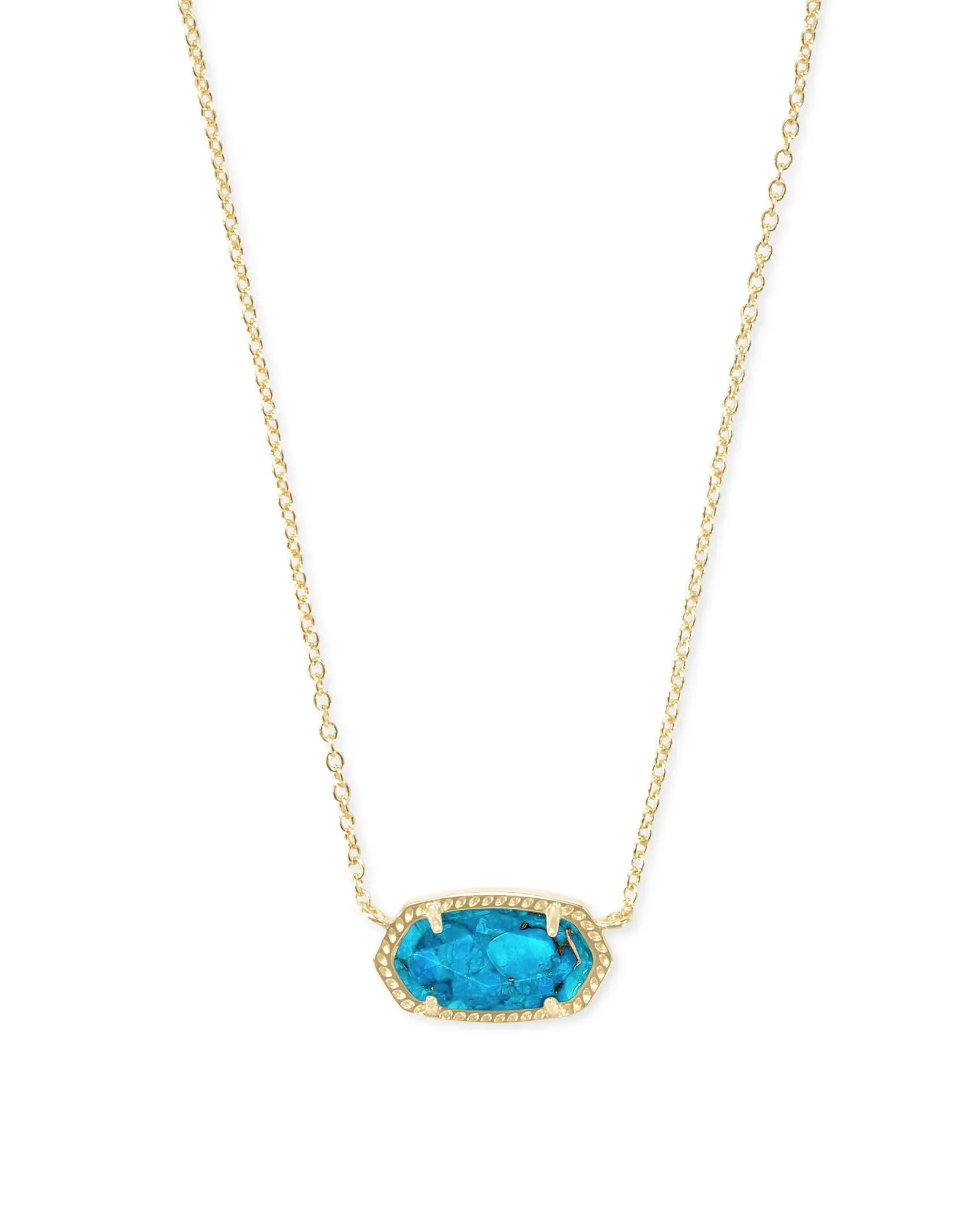 Elisa Gold Necklace Turquoise
