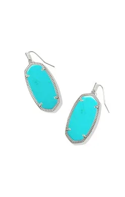 Elle Drop Earrings in Turquoise Magnesite
