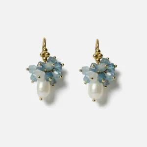 Firework Earrings Aquamarine