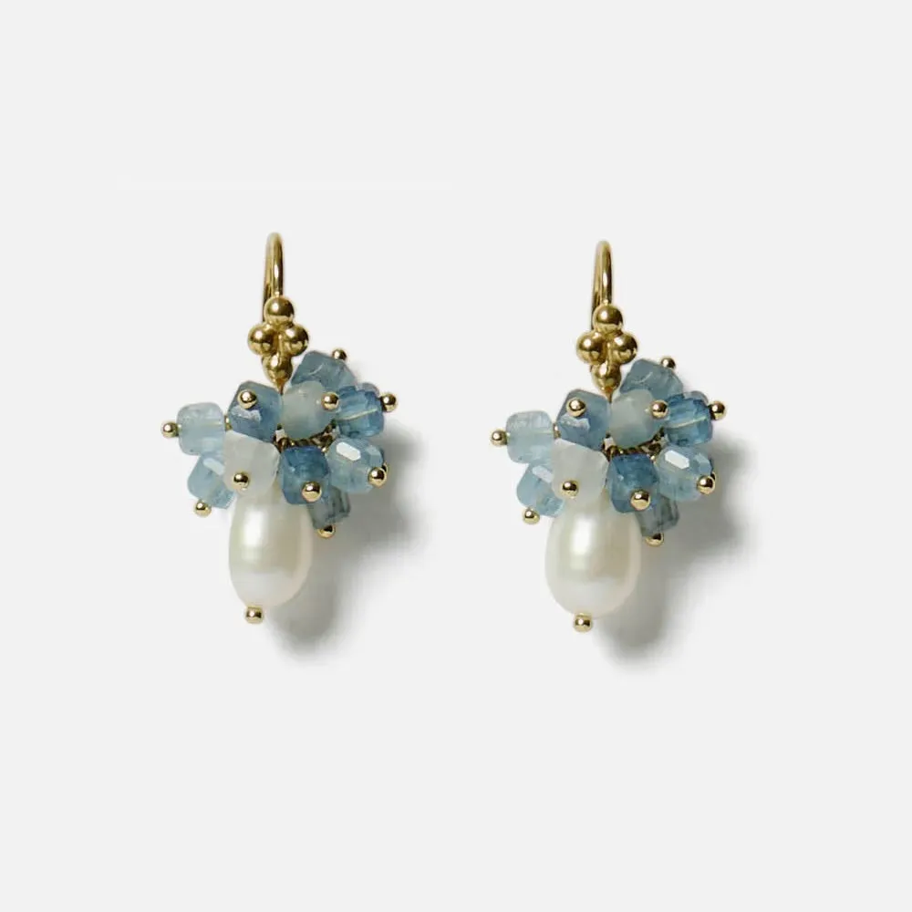 Firework Earrings Aquamarine
