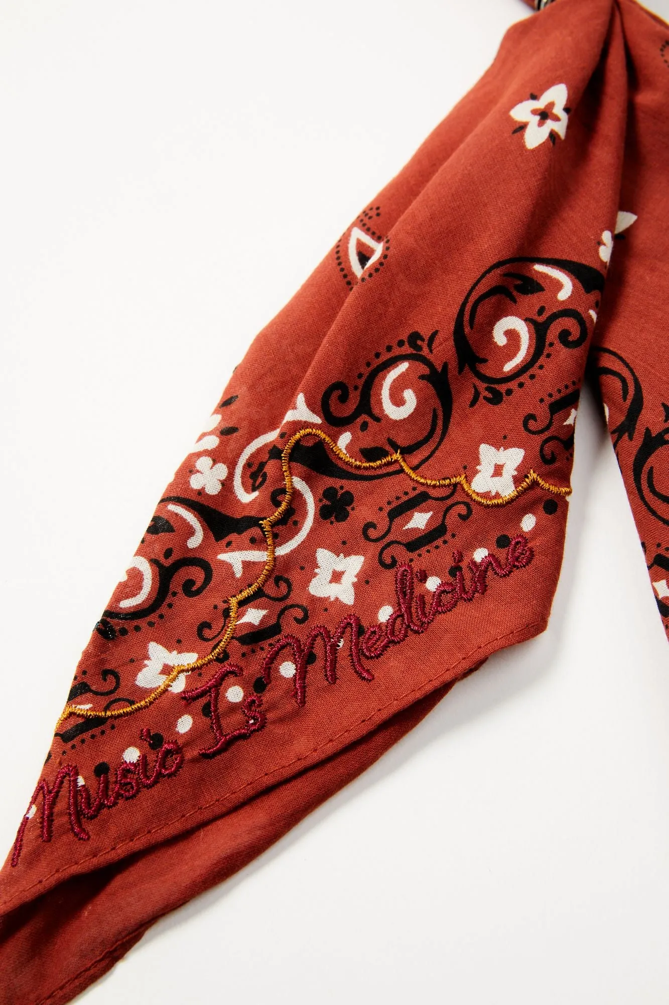 Foxglove Brown Bandana Necklace