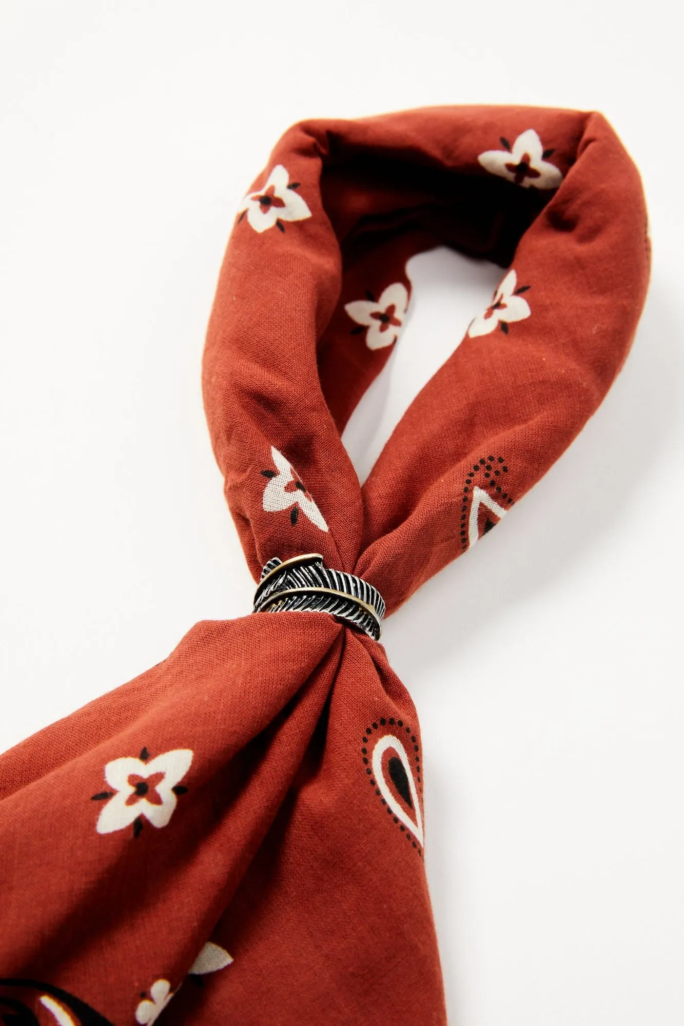 Foxglove Brown Bandana Necklace