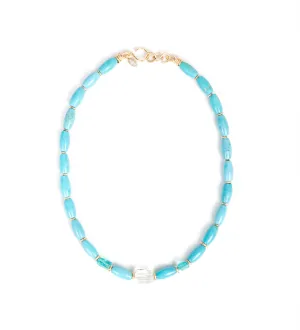 Jacinto Necklace - Turquoise & Apatite