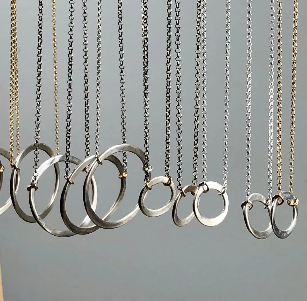 Kai Petite Matte Necklace Sterling Silver Chain