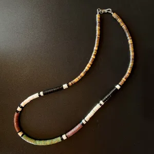 Kewa Pueblo Hand-rolled Beads - 19.75" Long