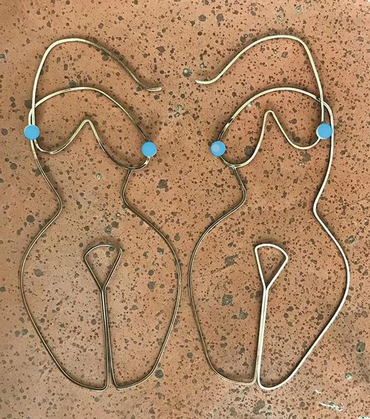 Lady Earrings - Silver Turquoise