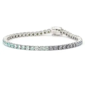 Leanne Coloured Moissanite Tennis Bracelet