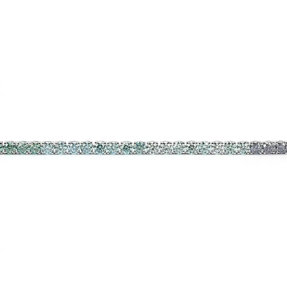 Leanne Coloured Moissanite Tennis Bracelet
