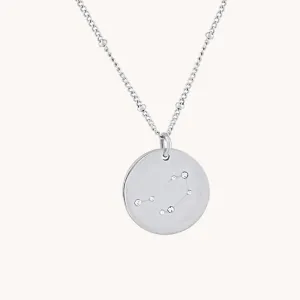 Libra Silver Zodiac Necklace