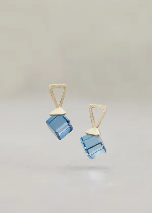 London Blue Topaz Cube Charms