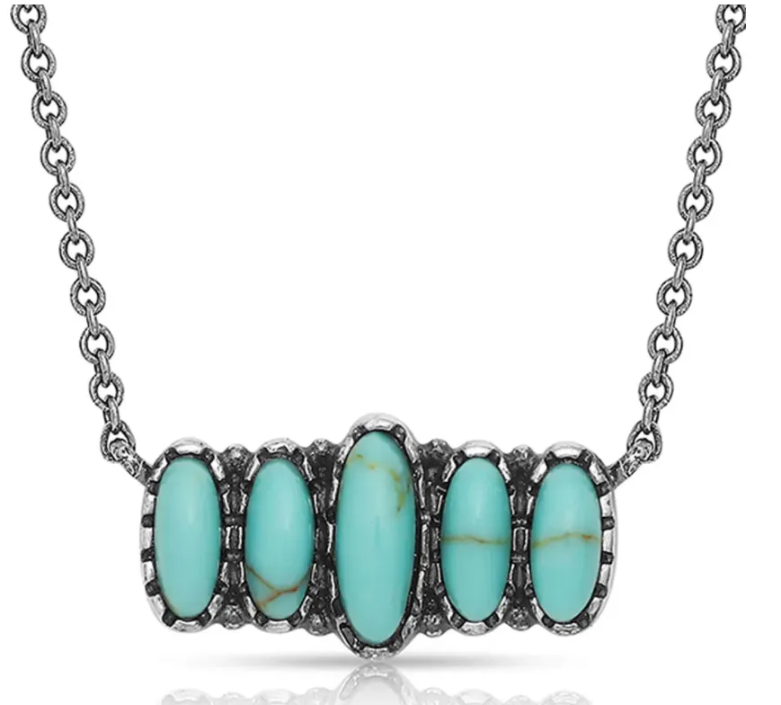 Montana Silversmith Turquoise Quint Bar Necklace