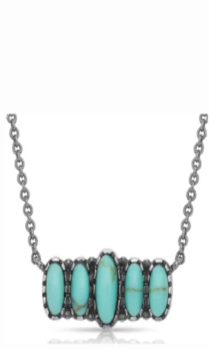 Montana Silversmith Turquoise Quint Bar Necklace