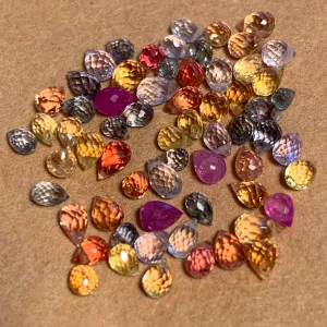 Multi-Color Sapphire Briolettes