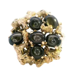 Mystical 9ct Yellow Gold Star Sapphire Ring