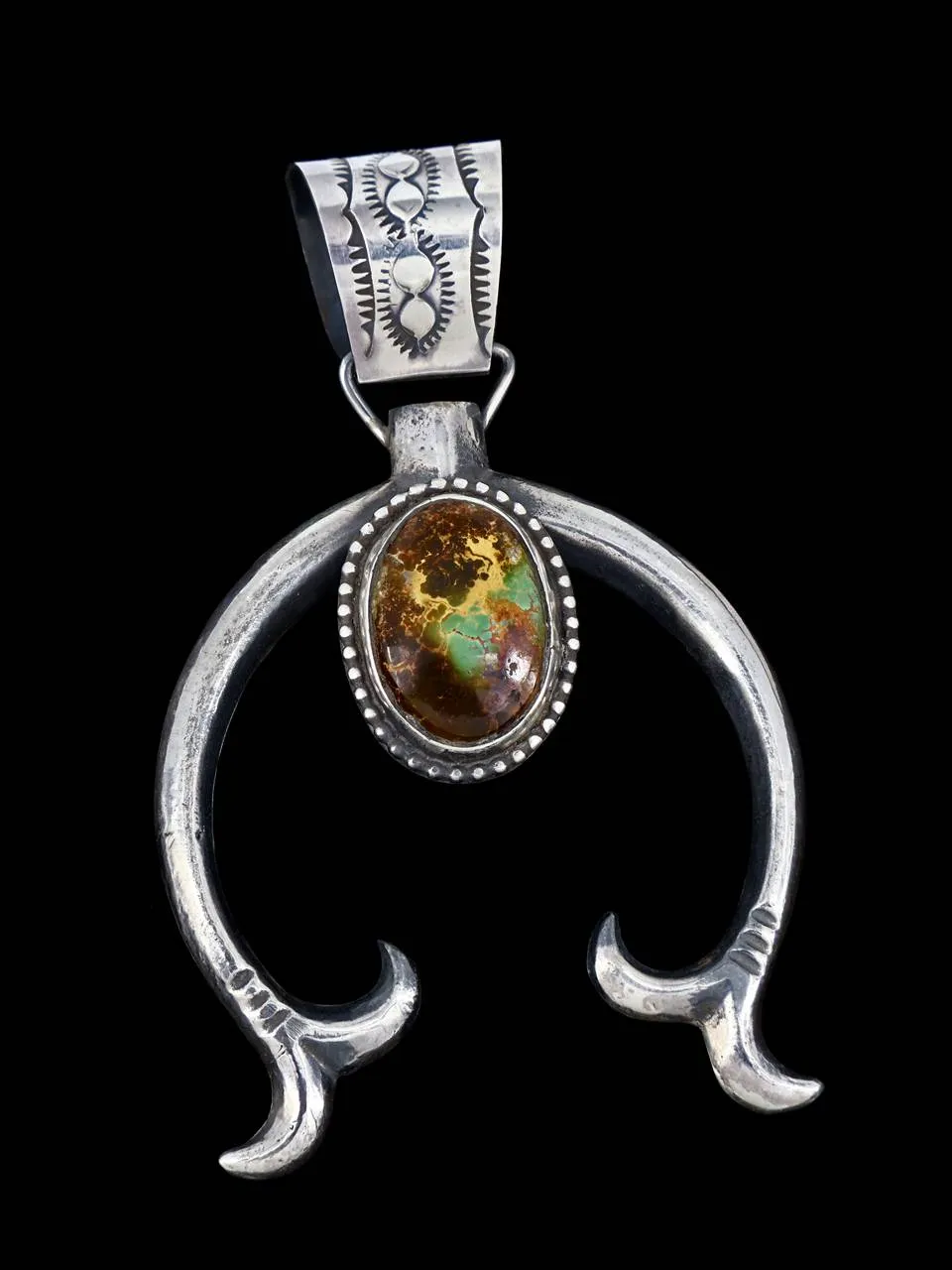 Native American Jewelry Turquoise Naja Pendant