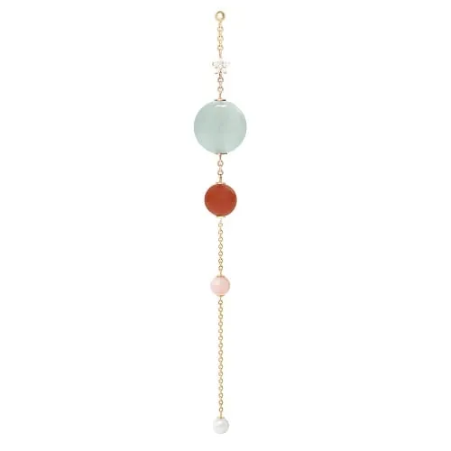 Ole Lynggaard Shooting Star Pendant | Aquamarine, Red & Rose Coral & White Pearl