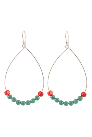 Paige Wallace Turquoise & Coral Earrings